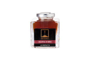 Gelatina di birra ambrata